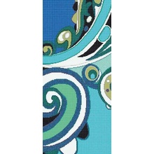 Bisazza Bisazza Wears Emilio Pucci С000289567 Pizzo Blu C_129,1*290,5 Mozaikk 129,1x290,5 cm, Italia, under stoff - foto 1 - foto 1