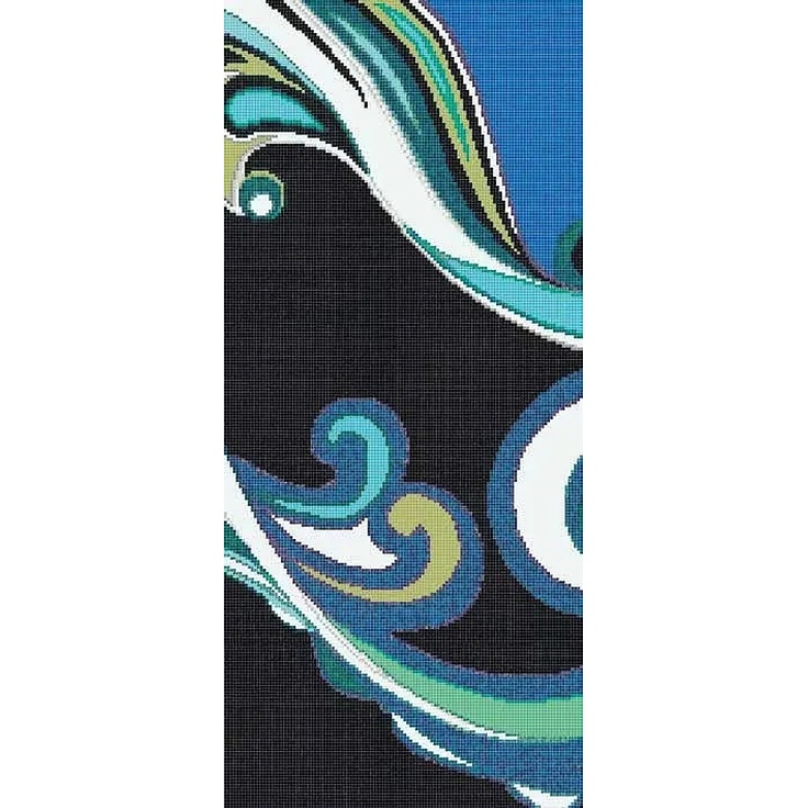 Bisazza Bisazza Wears Emilio Pucci С000289566 Pizzo Blu B_129,1*290,5 Mosaic 129,1x290,5 cm, Italy, fabric-backed - photo 1 Bisazza Bisazza Wears Emilio Pucci С000289566 Pizzo Blu B_129,1*290,5 Mosaic 129,1x290,5 cm, Italy, fabric-backed - photo 1