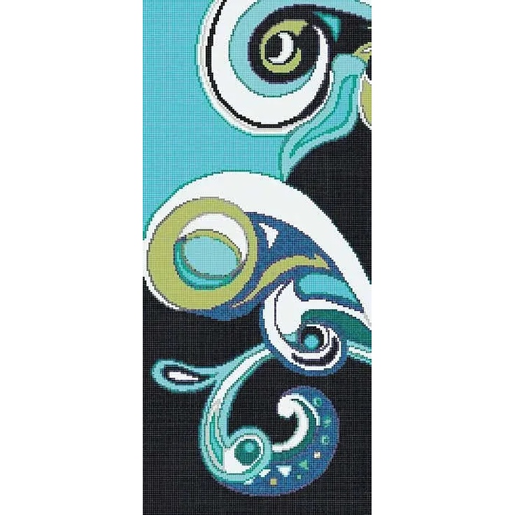Bisazza Bisazza Wears Emilio Pucci С000289565 Pizzo Blu A_129,1*290,5 Mosaic 129,1x290,5 cm, Italy, fabric-backed - photo 1 Bisazza Bisazza Wears Emilio Pucci С000289565 Pizzo Blu A_129,1*290,5 Mosaic 129,1x290,5 cm, Italy, fabric-backed - photo 1