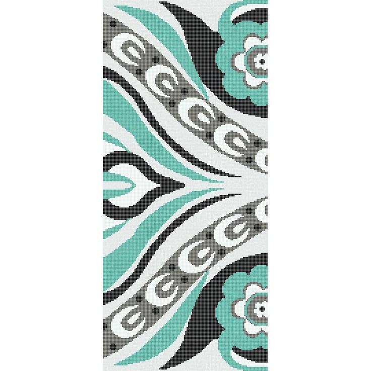 Bisazza Bisazza Wears Emilio Pucci С000289550 Amelie Green A_129,1*290,5 Mozaika 129,1x290,5 cm, Itálie, pod látku - fotografie 1 Bisazza Bisazza Wears Emilio Pucci С000289550 Amelie Green A_129,1*290,5 Mozaika 129,1x290,5 cm, Itálie, pod látku - fotografie 1