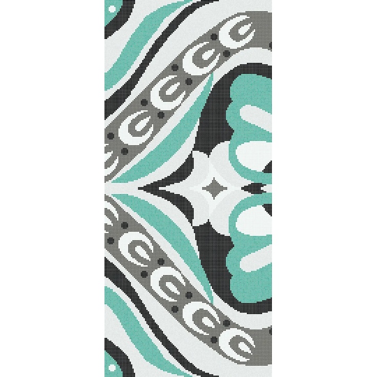 Bisazza Bisazza Wears Emilio Pucci С000289555 Amelie Green F_129,1*290,5 Mosaic 129,1x290,5 cm, Italy, fabric-backed - photo 1 Bisazza Bisazza Wears Emilio Pucci С000289555 Amelie Green F_129,1*290,5 Mosaic 129,1x290,5 cm, Italy, fabric-backed - photo 1