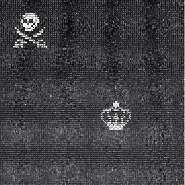 Bisazza Decori 10 С000314575 Skulls & Crowns Black Mosaic 96,8x96,8 cm, Italy - photo 1 Bisazza Decori 10 С000314575 Skulls & Crowns Black Mosaic 96,8x96,8 cm, Italy - photo 1