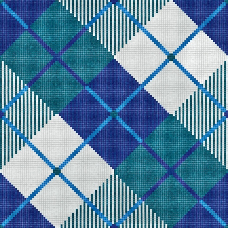 Bisazza Decori 10 С000415650 William Blue Mozaika 129,1x129,1 cm, Itálie, pod látku - fotografie 1 Bisazza Decori 10 С000415650 William Blue Mozaika 129,1x129,1 cm, Itálie, pod látku - fotografie 1