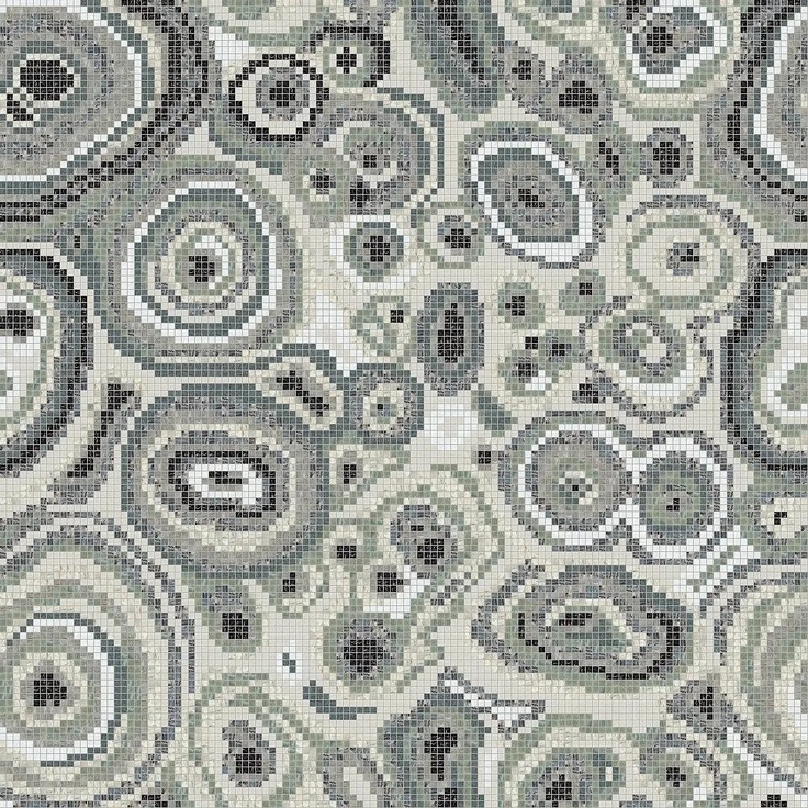 Bisazza Decori 10 С000415619 New Malachite Grey Mozaik 129,1x129,1 cm, Italien - foto 1 Bisazza Decori 10 С000415619 New Malachite Grey Mozaik 129,1x129,1 cm, Italien - foto 1