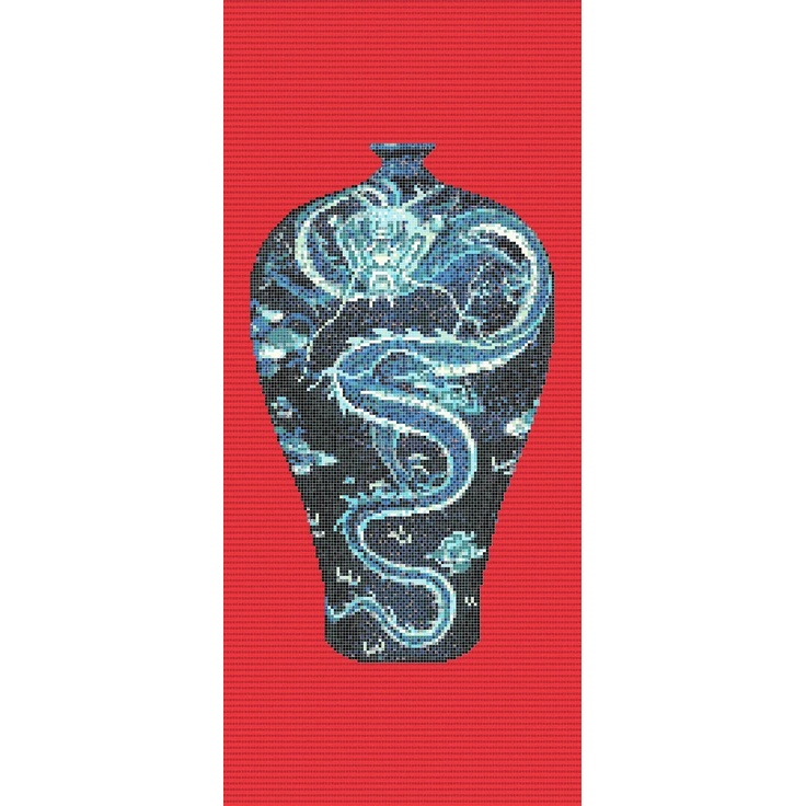 Bisazza Decori 10 С000415530 Blue Vases D Mosaico 129,1x290,5 cm, Itália - foto 1 Bisazza Decori 10 С000415530 Blue Vases D Mosaico 129,1x290,5 cm, Itália - foto 1