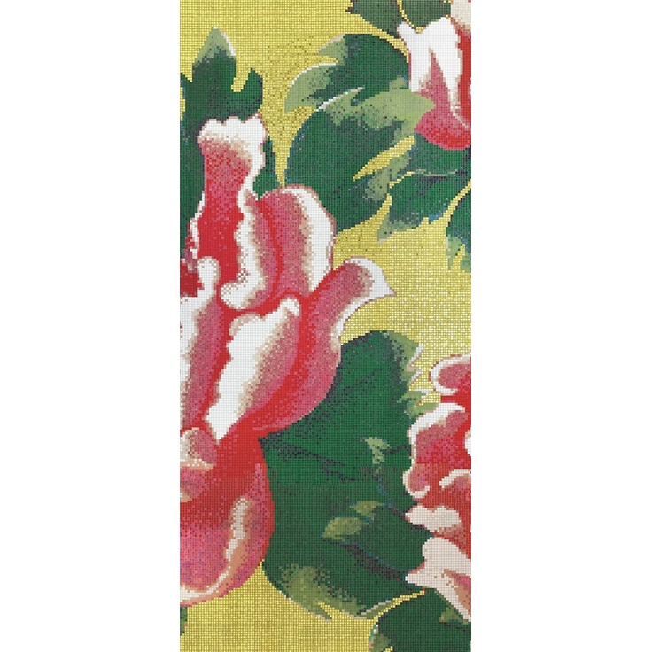 Bisazza Decori 10 С000415629 Peonies Oro C Mozaik 129,1x290,5 cm, Italien, guld og ædelmetaller - foto 1 Bisazza Decori 10 С000415629 Peonies Oro C Mozaik 129,1x290,5 cm, Italien, guld og ædelmetaller - foto 1