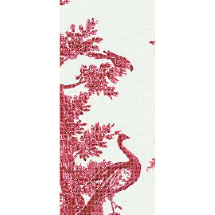 Bisazza Decori 10 С000415599 Jardin Rouge A Mosaic 129,1x290,5 cm, Italy - photo 1 Bisazza Decori 10 С000415599 Jardin Rouge A Mosaic 129,1x290,5 cm, Italy - photo 1