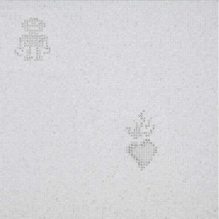 Bisazza Decori 10 С000415579 Hearts & Robots White Mozaika 96,8x96,8 cm, Włochy - zdjęcie 1 Bisazza Decori 10 С000415579 Hearts & Robots White Mozaika 96,8x96,8 cm, Włochy - zdjęcie 1