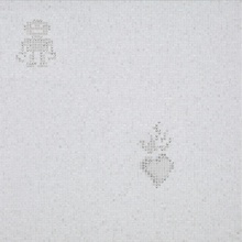 Bisazza Decori 10 С000415579 Hearts & Robots White Mozaik 96,8x96,8 cm, Italien - foto 1 - foto 1