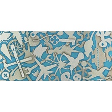 Bisazza Decori 10 06001840VL Silhouette Turquoise A Mosaico 129,1x290,5 cm, Itália - foto 1 - foto 1
