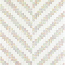 Bisazza Decori 20 С000052159 Twill Bianco Mozaïek 64,7x64,7 cm, Italië, onder parelmoer - foto 1 - foto 1