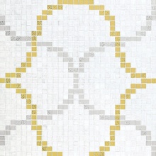 Bisazza Decori 20 С000018130 Liaisons Bianco Mozaïek 64,7x64,7 cm, Italië, goud en edelmetalen - foto 1 - foto 1