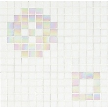 Bisazza Decori 20 С000052121 Petit Four Bianco Mozaïek 32,2x32,2 cm, Italië, onder parelmoer - foto 1 - foto 1