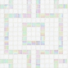 Bisazza Decori 20 0000002405 Labirinto Bianco Mozaïek 32,2x32,2 cm, Italië, onder parelmoer - foto 1 - foto 1