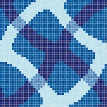 Bisazza Decori 20 С000052258 Mirage Blue Mozaïek 97x97 cm, Italië - foto 1 - foto 1