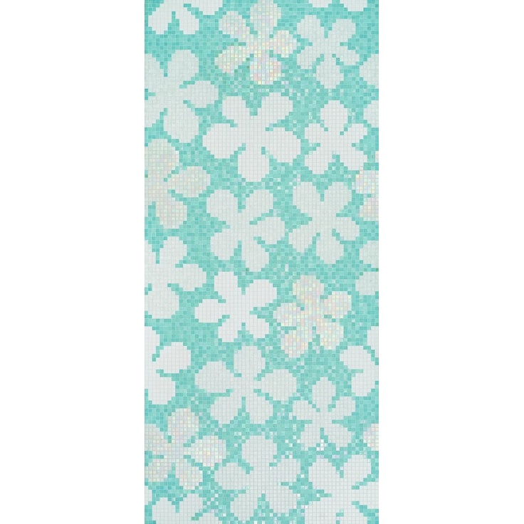 Bisazza Decori 20 С000393712 Glass Flowers New Blue Mosaic 129,1x290,5 cm, Italy - photo 1 Bisazza Decori 20 С000393712 Glass Flowers New Blue Mosaic 129,1x290,5 cm, Italy - photo 1