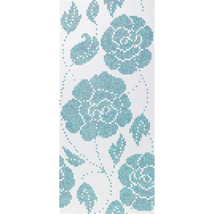 Bisazza Decori 20 С000052190 Winter Flowers Blue Mosaic 129,1x290,5 cm, Italy - photo 1 Bisazza Decori 20 С000052190 Winter Flowers Blue Mosaic 129,1x290,5 cm, Italy - photo 1