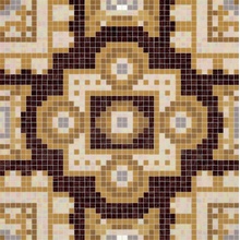 Bisazza Decori 20 С000052182 Silk Brown Mozaïek 97x97 cm, Italië - foto 1 - foto 1