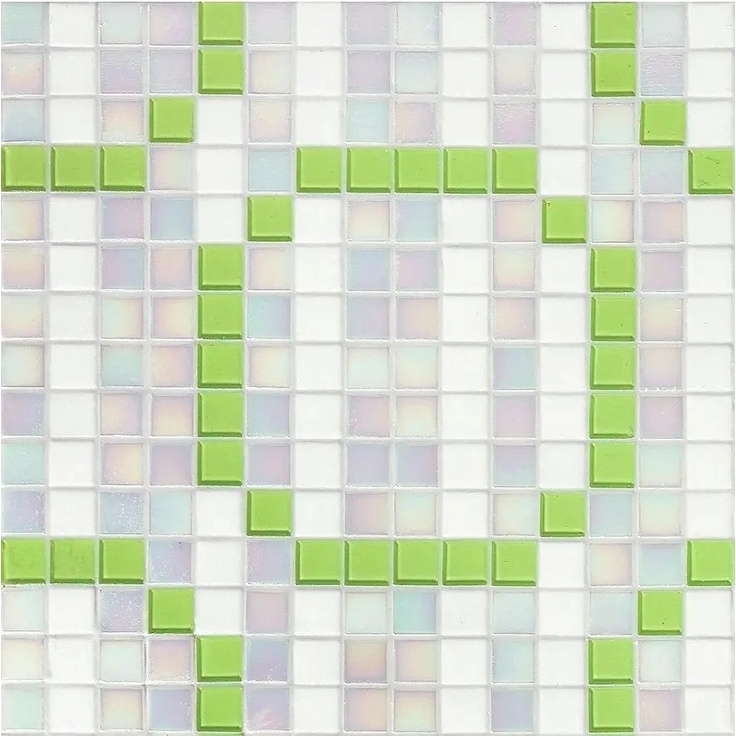 Bisazza Decori 20 С000393721 Rings New Green Mosaic 32,2x32,2 cm, Italy, pearl-look - photo 1 Bisazza Decori 20 С000393721 Rings New Green Mosaic 32,2x32,2 cm, Italy, pearl-look - photo 1