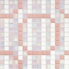 Bisazza Decori 20 С000393722 Rings New Pink Mozaïek 32,2x32,2 cm, Italië, onder parelmoer - foto 1 - foto 1