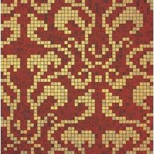 Bisazza Decori 20 С000052155 Damasco Rosso Oro Mozaïek 97x97 cm, Italië, goud en edelmetalen - foto 1 - foto 1