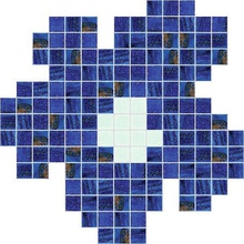 Bisazza Decori 20 06001209VL Fiore Blu Piccolo Mosaico 32x32 cm, Itália - foto 1 - foto 1