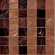 Bisazza Decori 50 06004580SL Rayures Marrons Mozaïek 30,8x30,8 cm, Italië - foto 1 - foto 1