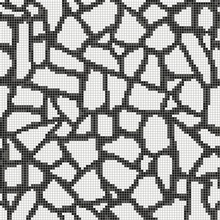 Bisazza Decori Opus Romano С000418466 Fragment Black Mozaikk 117,2x117,2 cm, Italia - foto 1 - foto 1