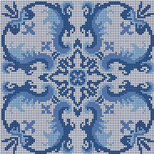 Bisazza Decori Opus Romano С000418470 Olimpia Blue Mozaikk 117,2x117,2 cm, Italia - foto 1 - foto 1