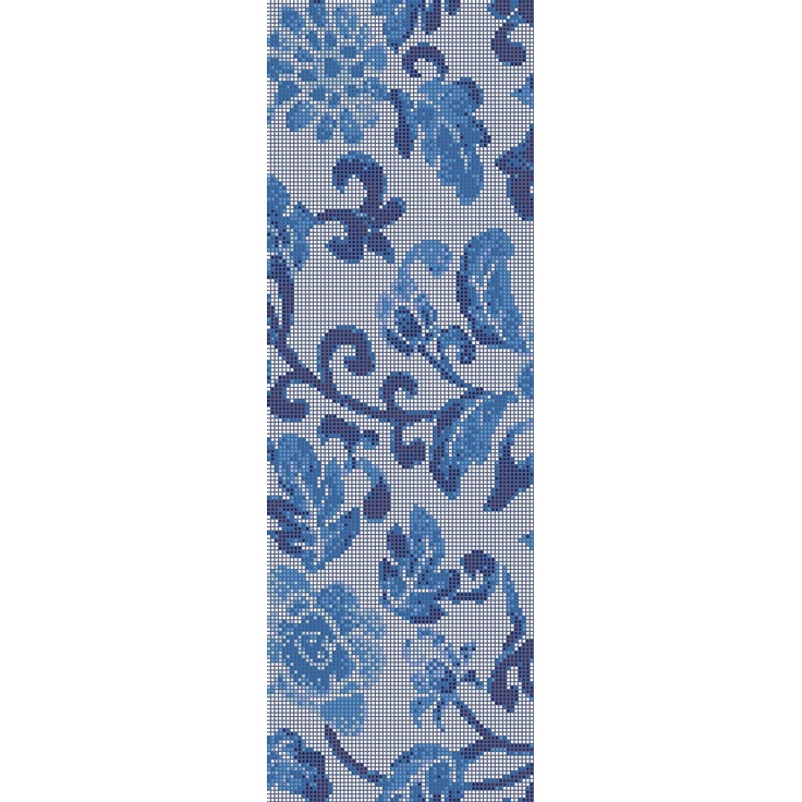 Bisazza Decori Opus Romano С000418473 Summer Flowers Blue A Mosaic 87,9x263,7 cm, Italy - photo 1 Bisazza Decori Opus Romano С000418473 Summer Flowers Blue A Mosaic 87,9x263,7 cm, Italy - photo 1
