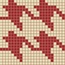 Bisazza Decori Opus Romano С000052199 Pied De Poule Rosso Mosaic 29,3x29,3 cm, Italy - photo 1
