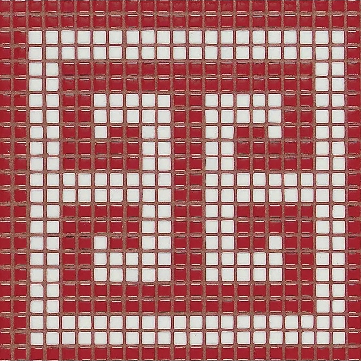 Bisazza Decori Opus Romano С000052208 Key White Red Mozaika 28x28 cm, Włochy - zdjęcie 1 Bisazza Decori Opus Romano С000052208 Key White Red Mozaika 28x28 cm, Włochy - zdjęcie 1