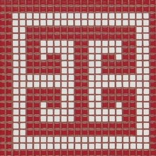 Bisazza Decori Opus Romano С000052208 Key White Red Mozaikk 28x28 cm, Italia - foto 1 - foto 1