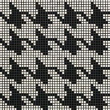 Bisazza Decori Opus Romano 06004543SL Pie De Poule Nero Mosaico 29,3x29,3 cm, Italia - foto 1 - foto 1