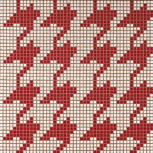 Bisazza Decori Opus Romano 06004544SL Pie De Poule Rosso Mosaico 29,3x29,3 cm, Italia - foto 1 - foto 1
