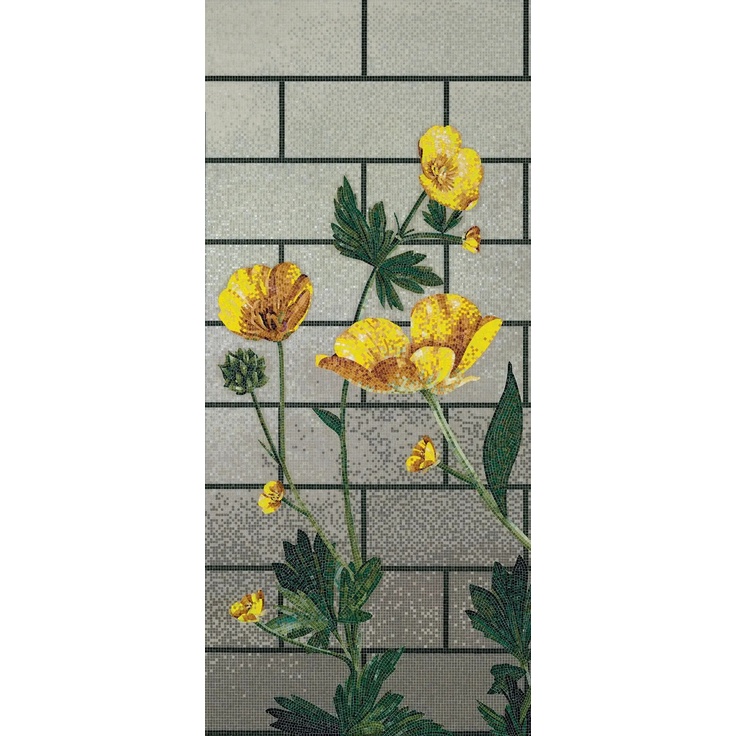 Bisazza Decori Tecnica Artistica С000393780 Ranunculus A Mosaic 129,1x290,5 cm, Italy - photo 1 Bisazza Decori Tecnica Artistica С000393780 Ranunculus A Mosaic 129,1x290,5 cm, Italy - photo 1