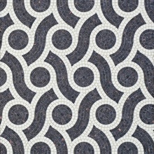 Bisazza Decori Tecnica Artistica С000393776 Plait Black Mozaika 20,5x23 cm, Itálie - fotografie 1 - foto 1