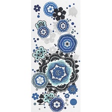 Bisazza Decori Tecnica Artistica С000393730 Bloem Blu Mozaika 129,1x290,5 cm, Itálie - fotografie 1 - foto 1
