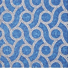 Bisazza Decori Tecnica Artistica С000393777 Plait Blue Mozaika 20,5x23 cm, Itálie - fotografie 1 - foto 1