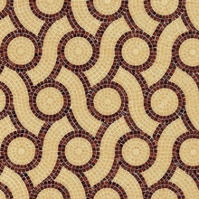 Bisazza Decori Tecnica Artistica С000393778 Plait Brown Mozaika 20,5x23 cm, Itálie - fotografie 1 - foto 1
