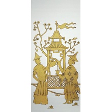 Bisazza Decori Tecnica Artistica С000393745 Chinoiserie B Mozaika 129,1x290,5 cm, Itálie, zlato a drahé kovy - fotografie 1 - foto 1