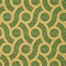 Bisazza Decori Tecnica Artistica С000393779 Plait Green Mozaika 20,5x23 cm, Itálie - fotografie 1 - foto 1