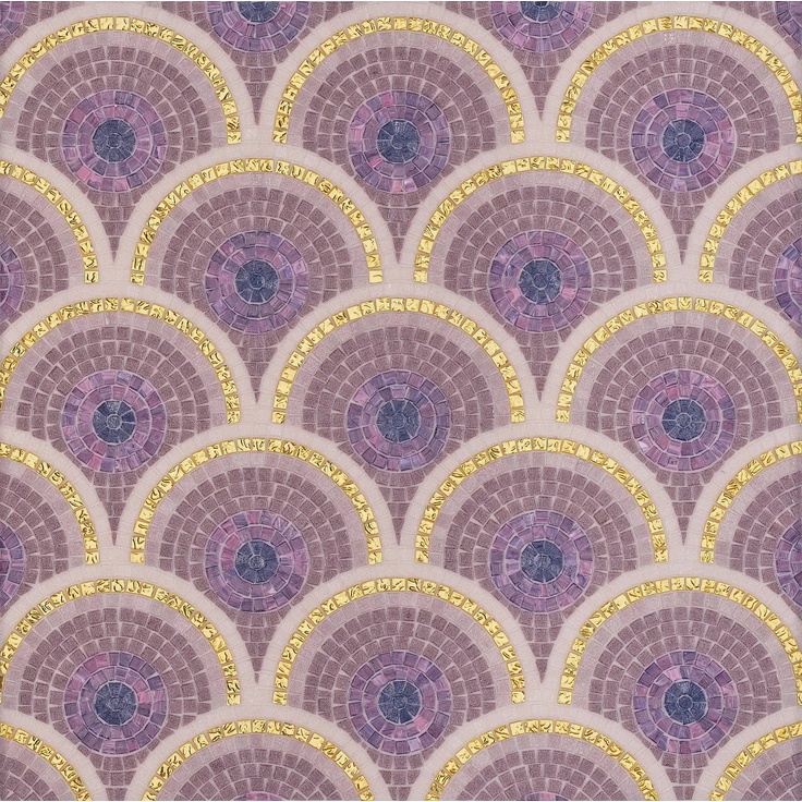 Bisazza Decori Tecnica Artistica С000393763 Loop Purple Mosaico 20,6x20,8 cm, Italia - foto 1 Bisazza Decori Tecnica Artistica С000393763 Loop Purple Mosaico 20,6x20,8 cm, Italia - foto 1