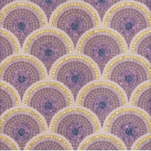 Bisazza Decori Tecnica Artistica С000393763 Loop Purple Mozaika 20,6x20,8 cm, Itálie - fotografie 1 - foto 1
