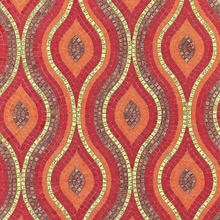 Bisazza Decori Tecnica Artistica С000393751 Drops Red Mozaika 28,5x30 cm, Itálie - fotografie 1 - foto 1