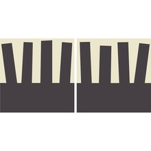Bisazza Navone С000376159 Fringe Black_Q_20*20 Sisustus 20x20 cm, Italia - kuva 1 - kuva 1