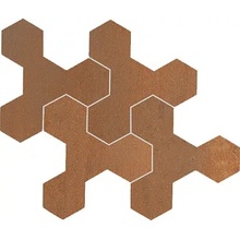 Bottega Legame С000597172 B71352_LegameMosPinwheelCorten25,2*29,2 Mosaico 25,2x29,2 cm, Itália, metal - foto 1 - foto 1