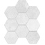 Bottega Legame С000597169 B71349_LegameMosHexaWhite25,2*29,2 Mosaic 25,2x29,2 cm, Italy, other types of stone - photo 1