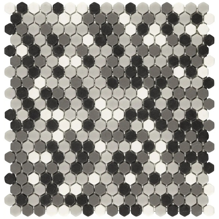 Boxer Hexagon С000423509 0309/EX38_Hexagon Grey Mix Matt 29,5x29 Mosaik 29x29,5 cm, Italien - Foto 1 Boxer Hexagon С000423509 0309/EX38_Hexagon Grey Mix Matt 29,5x29 Mosaik 29x29,5 cm, Italien - Foto 1