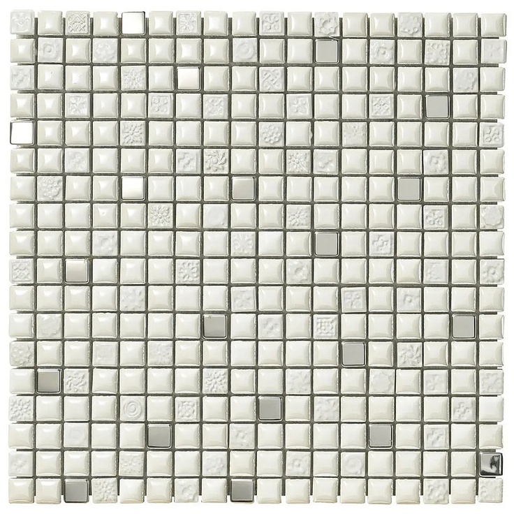 Boxer Mexical С000406053 0173/CMM03_Mexical Metal Bianco 30x30 Mosaic 30x30 cm, Italy - photo 1 Boxer Mexical С000406053 0173/CMM03_Mexical Metal Bianco 30x30 Mosaic 30x30 cm, Italy - photo 1